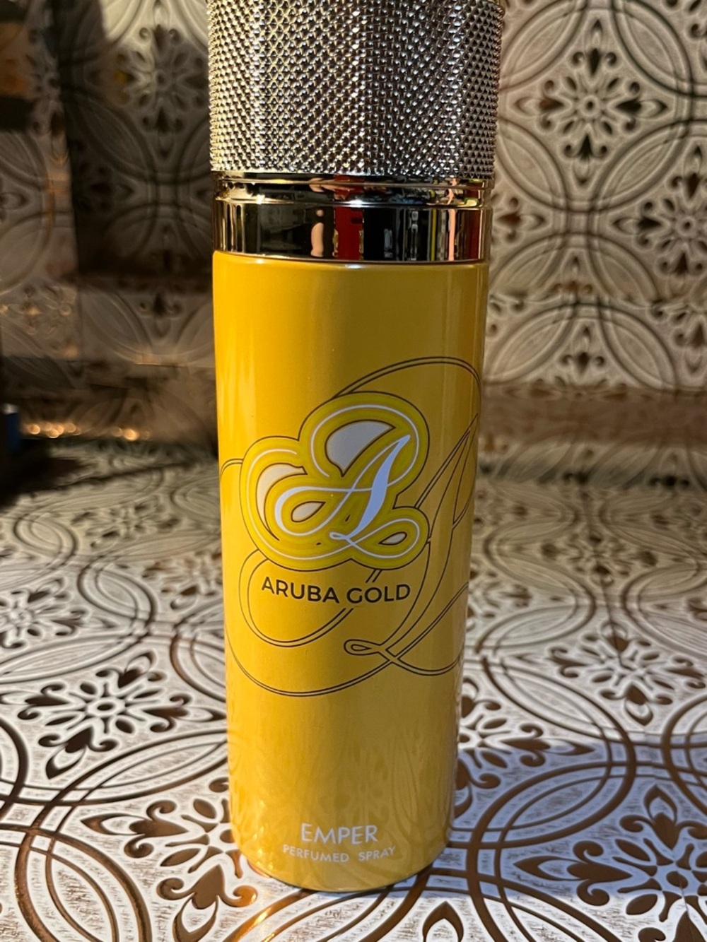 Aruba Gold Emper Perfumed Spray - Yellow Bottle